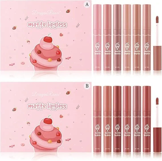 Dragon Ranee Matte Lip Gloss Set (6 Pcs) Dragon Ranee