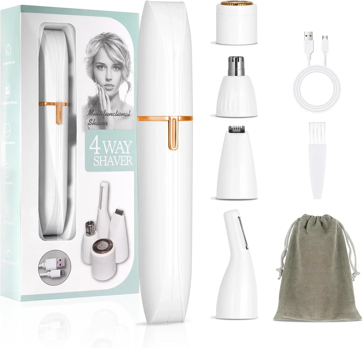 Multifunctional 4 Way Lady Shaver Cosmia.pk