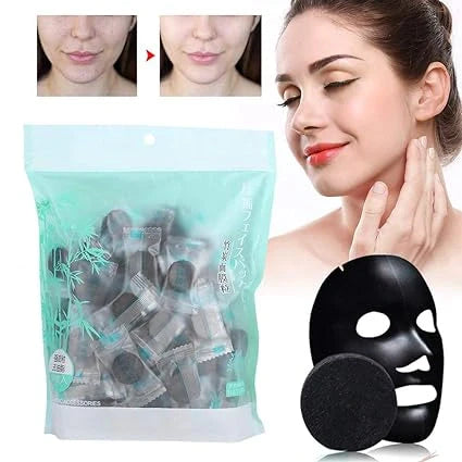 Yoyoso Bamboo Charcoal Compressed Mask 25 Pcs Yoyoso