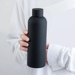 Generic Black Stainless Steel Vacuum Insulated Water Bottl - 500ml Cosmia.pk