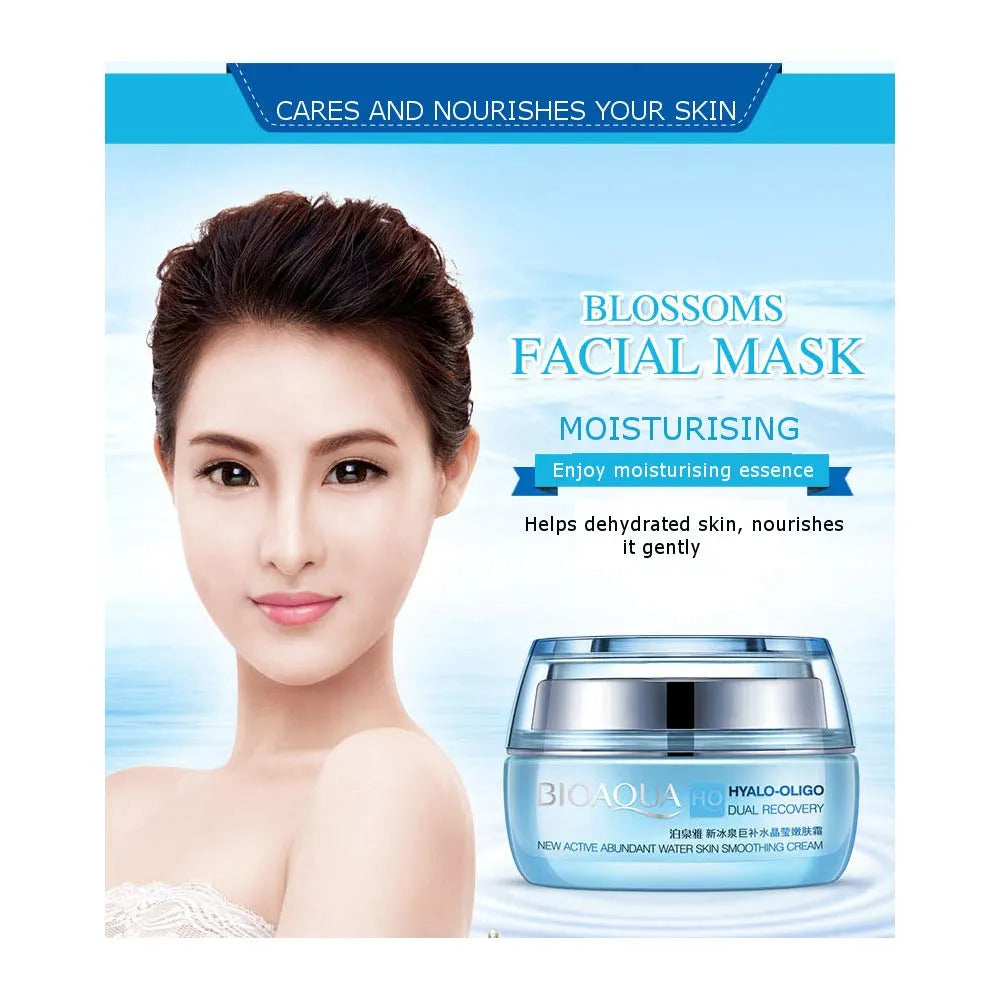 BIOAQUA Hyalo-Oligo Dual Recovery Moisturizing Facial Cream - 50g Bioaqua