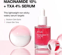Anua 10% Niacinamide+ 4% Tranexamic Acid Serum Korean Skin Care Anua