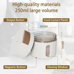 Wall Mounted Magnetic Seasoning Box - 6 Pcs Set Cosmia.pk