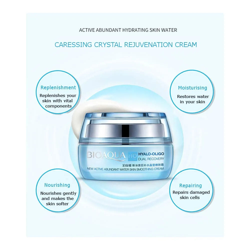 BIOAQUA Hyalo-Oligo Dual Recovery Moisturizing Facial Cream - 50g Bioaqua