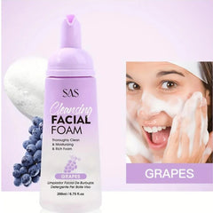 SAS Grapes Cleansing Facial Foam – 200ml SAS