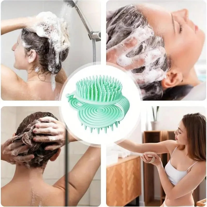 2 In 1 Double Sided Shampoo Brush Silicone Soft Cosmia.pk