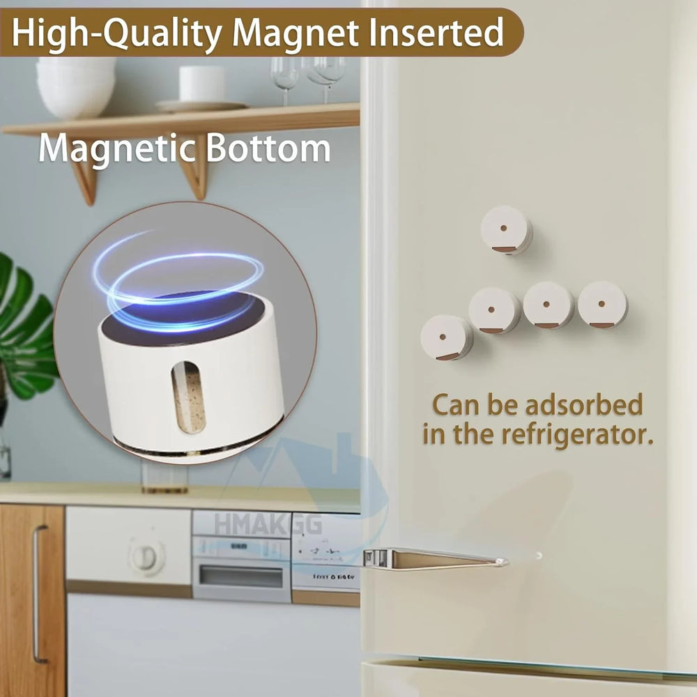 Wall Mounted Magnetic Seasoning Box - 6 Pcs Set Cosmia.pk