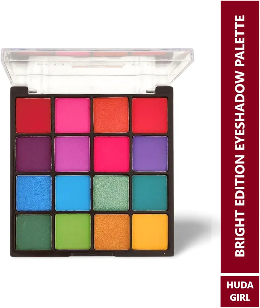 HUDA GIRL BEAUTY 16 Color Eyeshadow Palette - Shimmer & Matte Shades Huda Girl