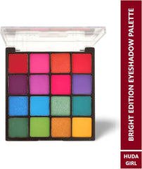 HUDA GIRL BEAUTY 16 Color Eyeshadow Palette - Shimmer & Matte Shades Huda Girl