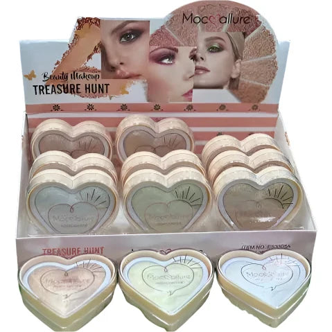 Heart Shaped Makeup Blushing Highlighter Mocallure