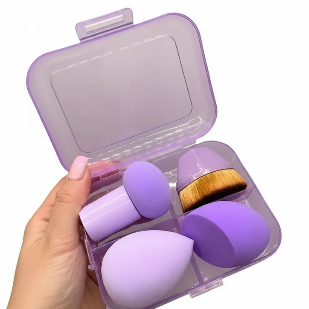 4 In 1 Makeup Sponge Set - Each Cosmia.pk