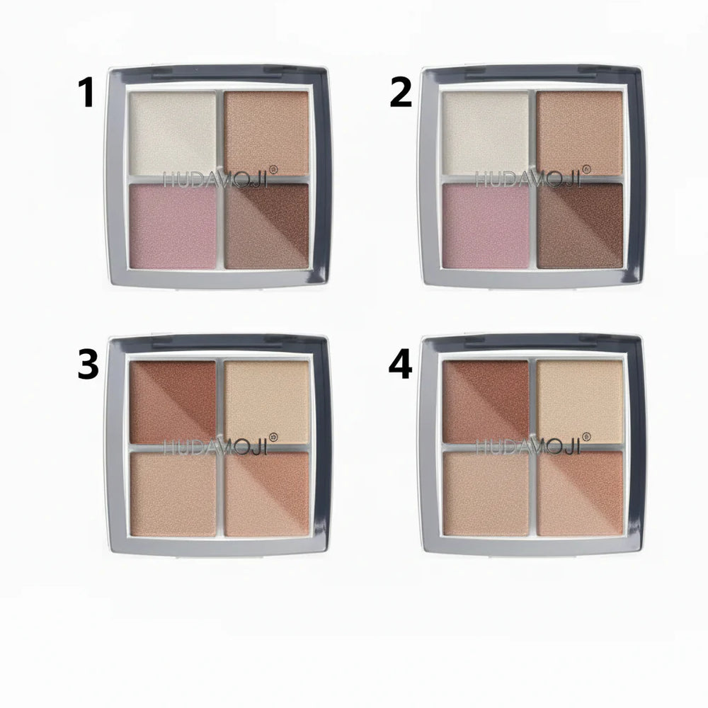 Hudamoji Lightweight Powder Texture Highlighter - 4 Colors Hudamoji