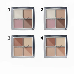 Hudamoji Lightweight Powder Texture Highlighter - 4 Colors Hudamoji