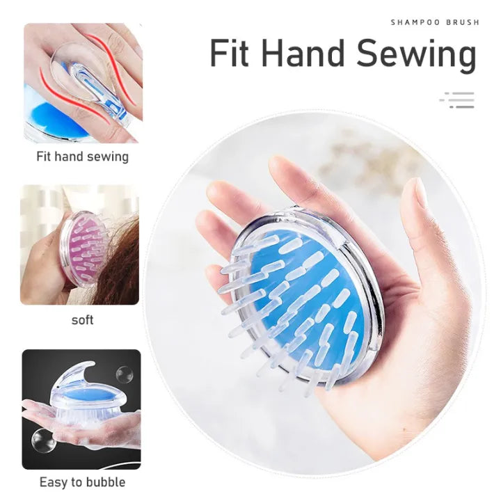 Silicone Shampoo Hair Wash Brush Hair scalp Massage Brush Cosmia.pk