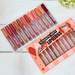 Romantic May Matte Lipgloss - 12Pcs Romantic May