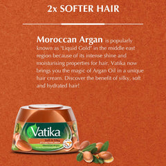 Vatika Naturals Soft & Silky Styling Hair Cream with Moroccan Argan 140ml Vatika