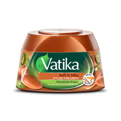 Vatika Naturals Soft & Silky Styling Hair Cream with Moroccan Argan 140ml Vatika