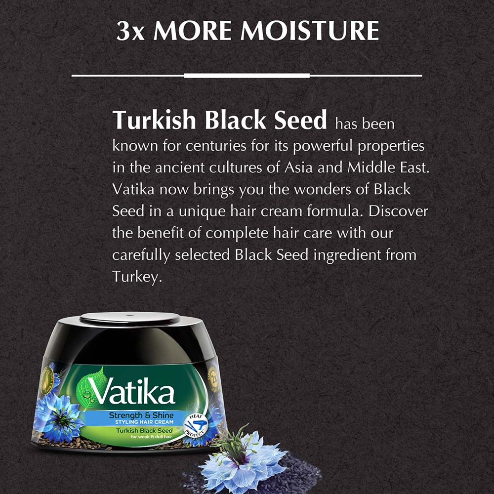 Vatika Strength & Shine Styling Hair Cream - Turkish Black Seed Vatika