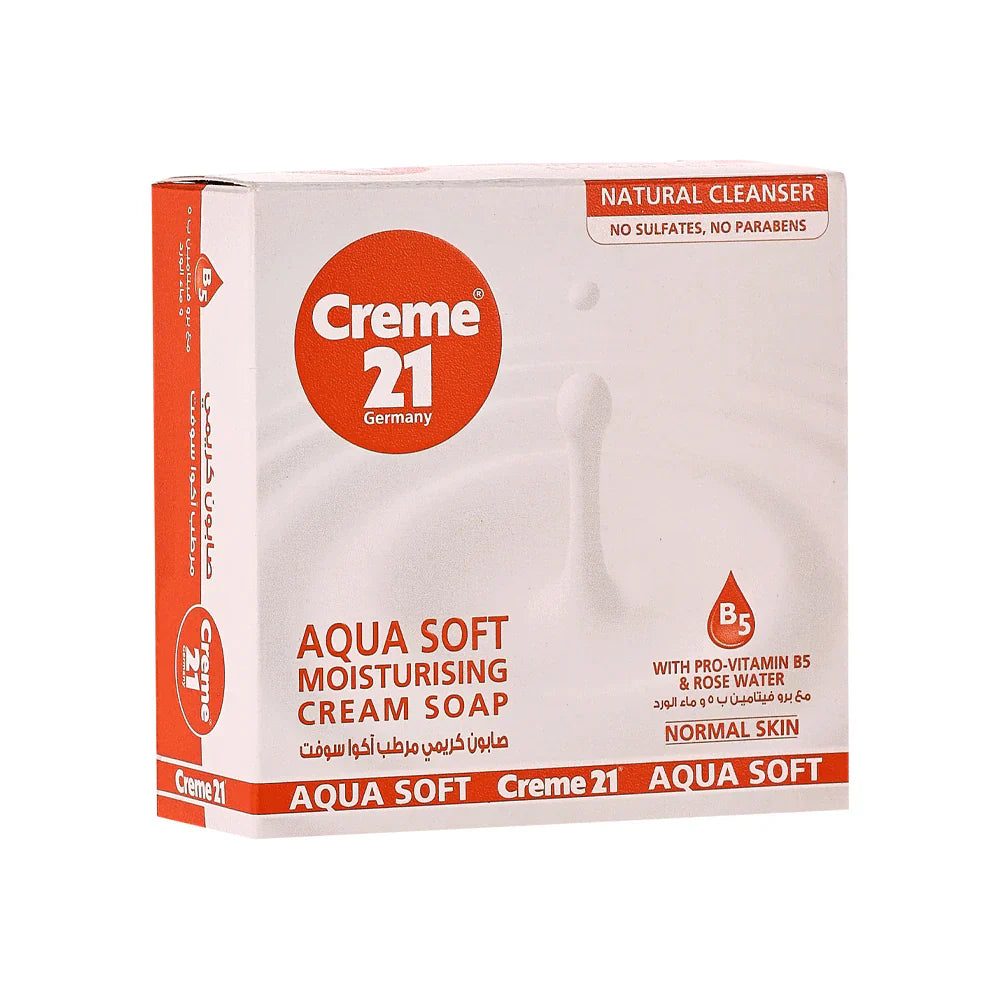 Cream 21 Aqua Soft Moisturising Cream Soap - 125g Creme 21