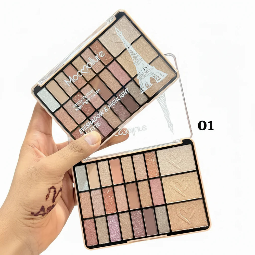 Mocallure Eyeshadow & Highlighter Palette Mocallure