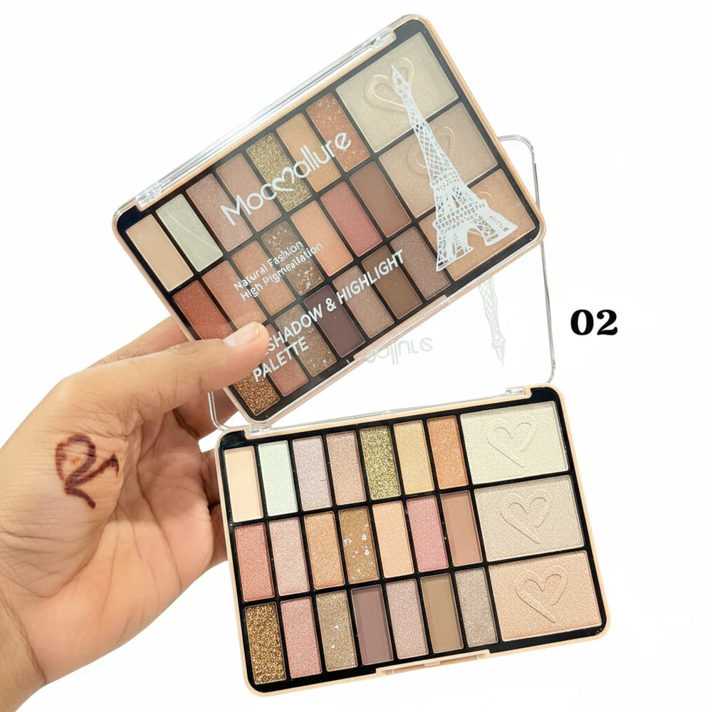 Mocallure Eyeshadow & Highlighter Palette Mocallure