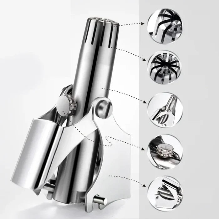 Mini Portable Stainless Steel Manual Nose Hair Trimmer Cosmia.pk