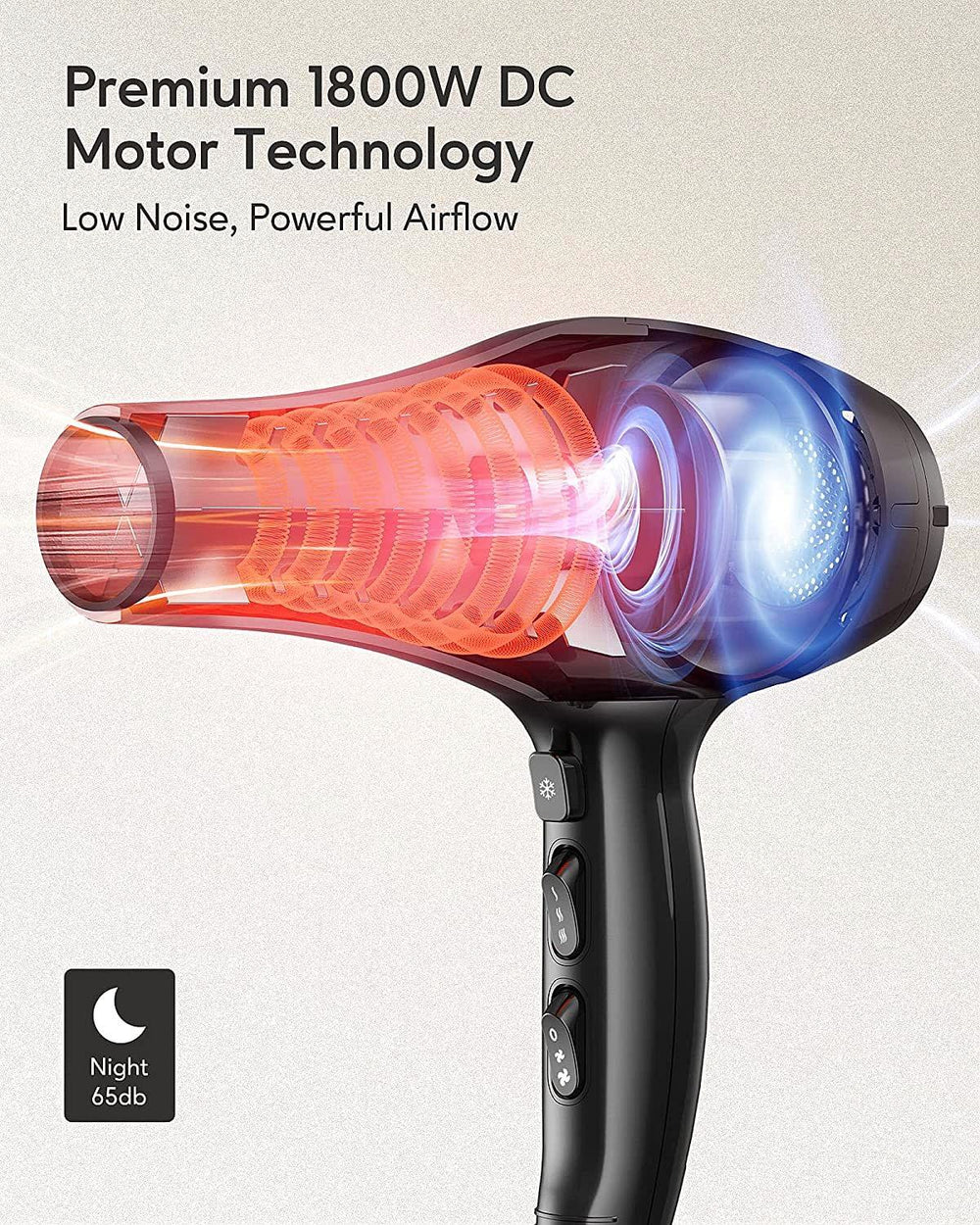 KiPoZi Professional Hair Dryer Heavy Motor KiPoZi