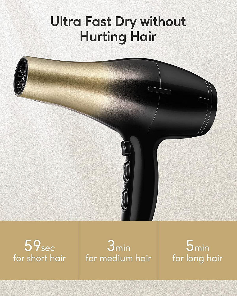 KiPoZi Professional Hair Dryer Heavy Motor KiPoZi