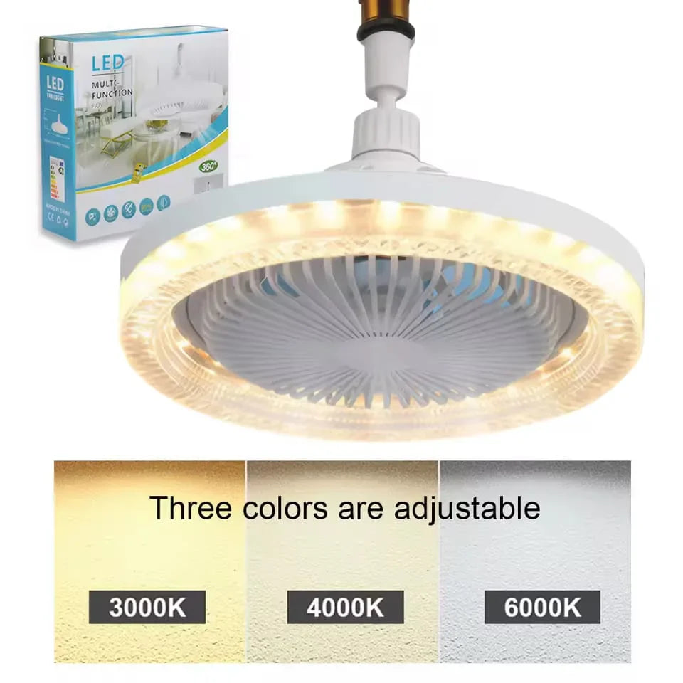Multi-Functional LED Ceiling Fan Lamp - Each Cosmia.pk