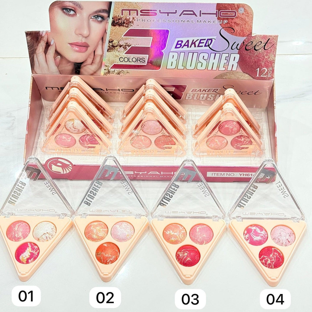 Msyaho Baked Sweet Blusher - 3 Colors Msyaho