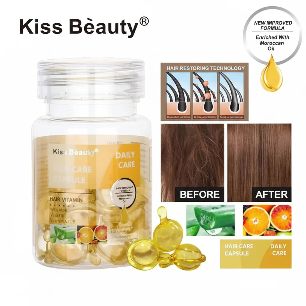 Kiss Beauty Hair Care Daily Care Capsule - 20g Kiss Beauty