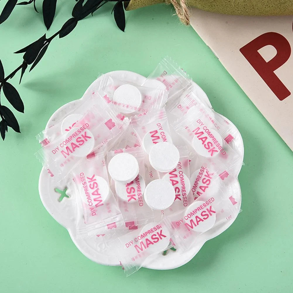 Keli 40 Pcs Disposable Compressed Facial Mask Keli