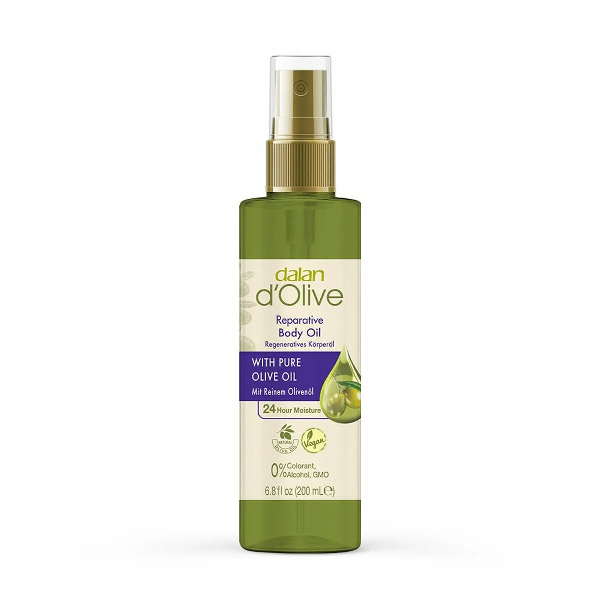Dalan D' Olive With Pure Olive Oil Reparative Body Oil - 200ml Dalan D'Olive
