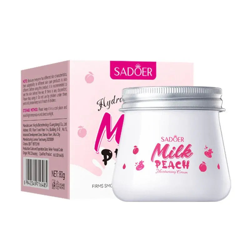 Sadoer Hydro Boost Milk Peach Whitening Moisturizing Face Cream - 80g Sadoer