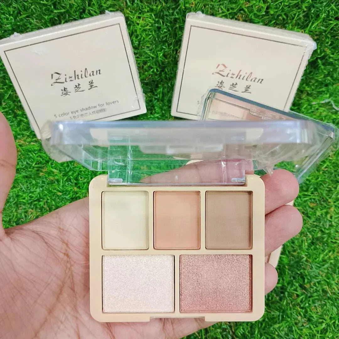 ZIZHILAN 5 Color Eyeshadow Palette ZIZHILAN