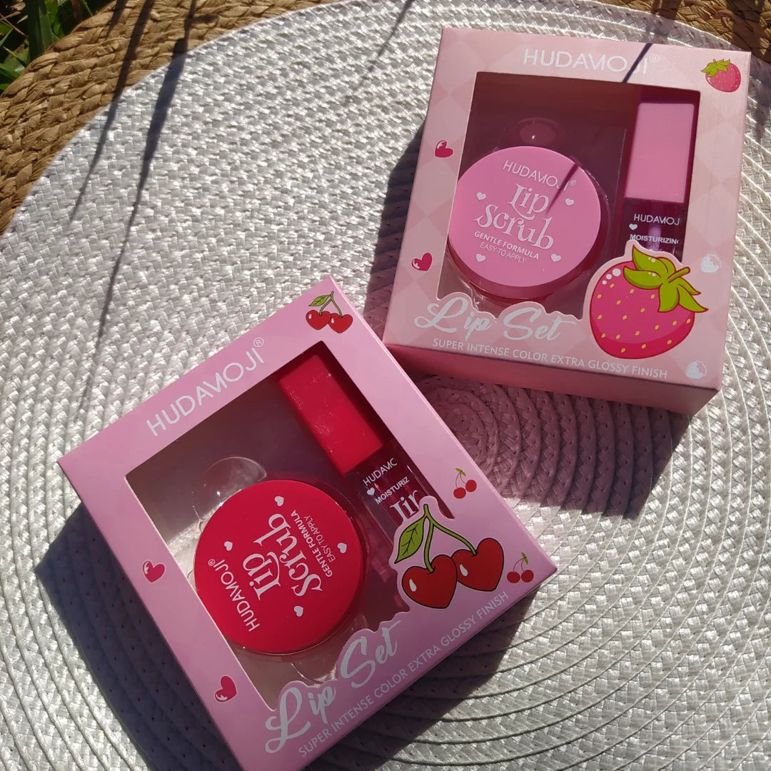 Hudamoji Lip Oil + Lip Scrub 2 in 1 Hudamoji