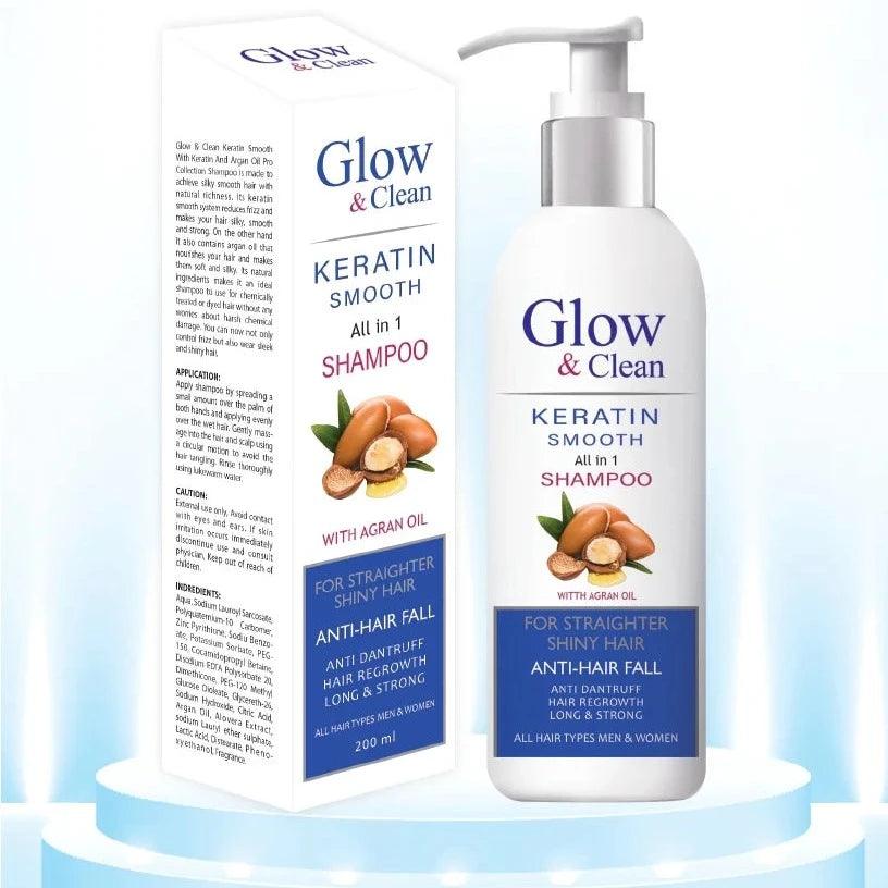 Glow & Clean Keratin Hair Shampoo - 200ml Glow & Clean