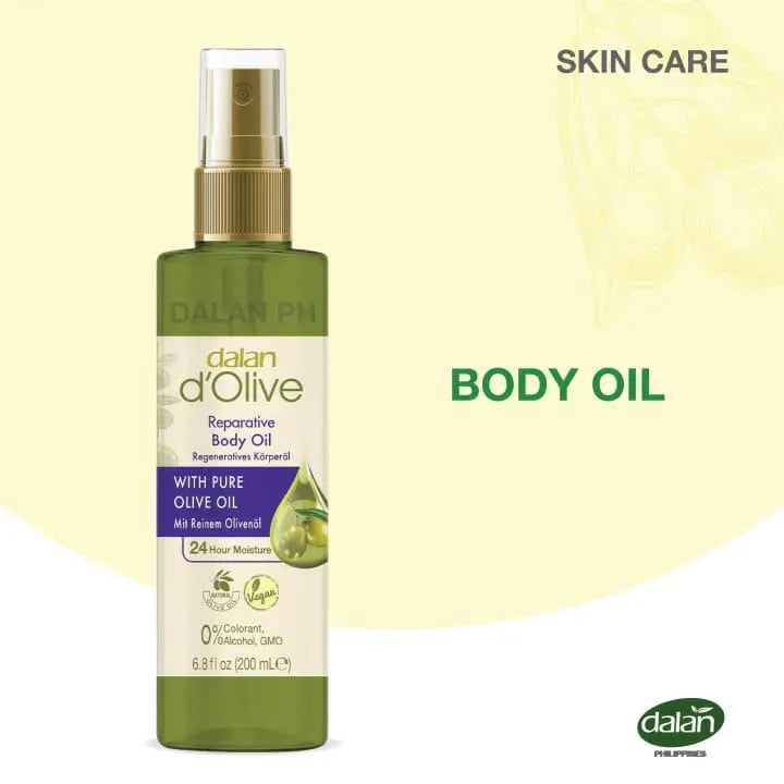 Dalan D' Olive With Pure Olive Oil Reparative Body Oil - 200ml Dalan D'Olive