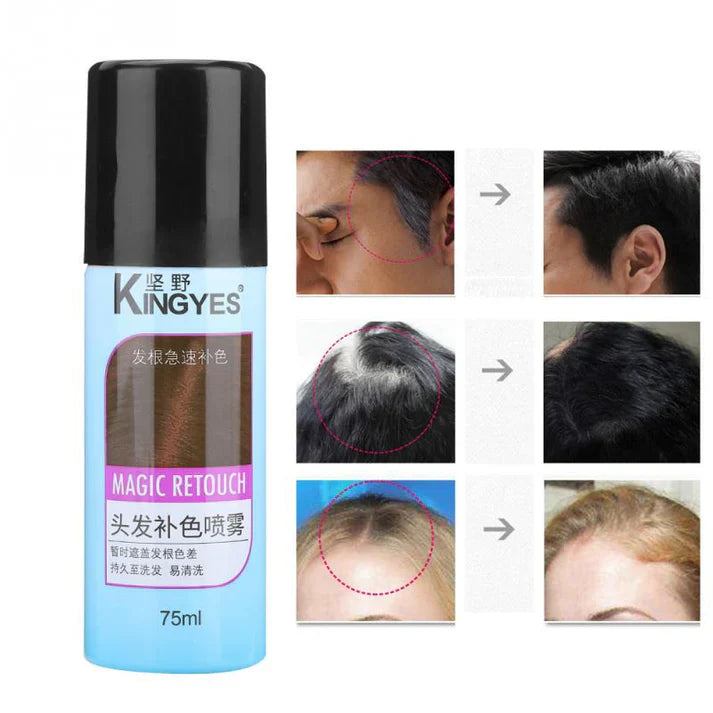 Kingyes Magic Retouch Instant Root Concealer Light Brown Spray 75ml Kingyes