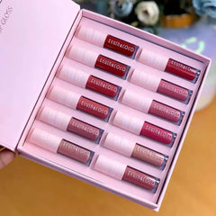 Kevin & Coco - Colors Make Me Make Me Happy - 12 Colors Matte Lip Gloss Set Kevin & Coco