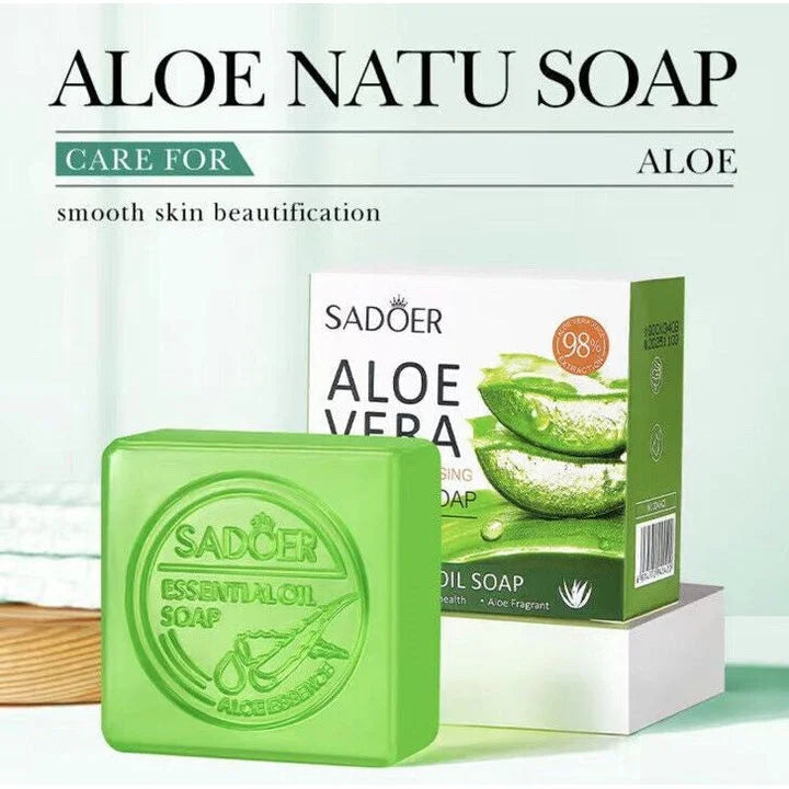 Sadoer Aloe Vera Smooth Cleansing Natural Soap 100g Sadoer
