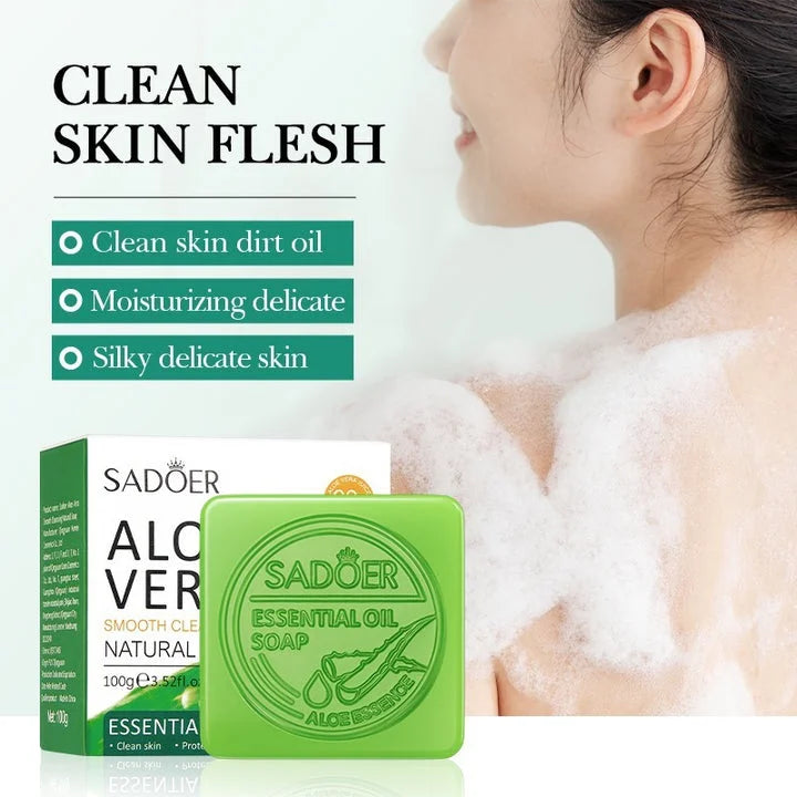 Sadoer Aloe Vera Smooth Cleansing Natural Soap 100g Sadoer