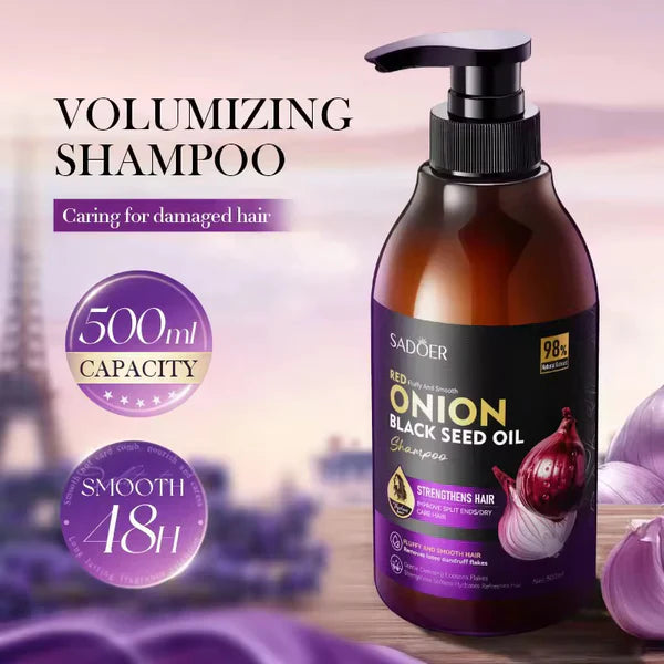 Sadoer Red Onion Black Seed Oil Shampoo – 500ml Sadoer