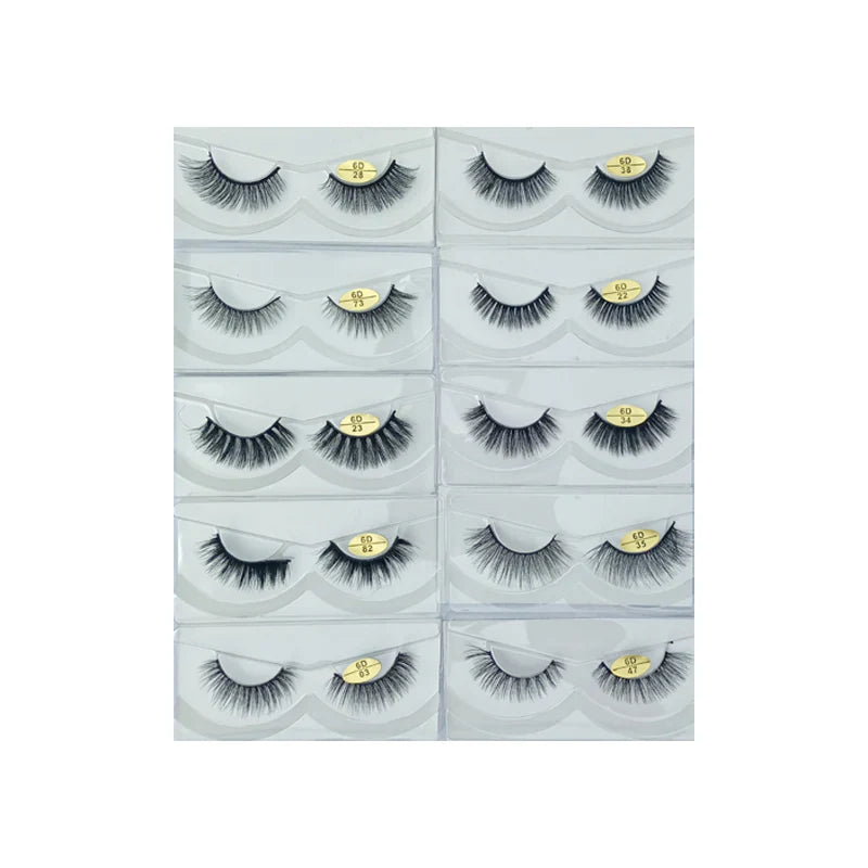 Glamorous Face 6D Mink Hair Eyelashes 10 Pieces GF 8062 Glamorous Face
