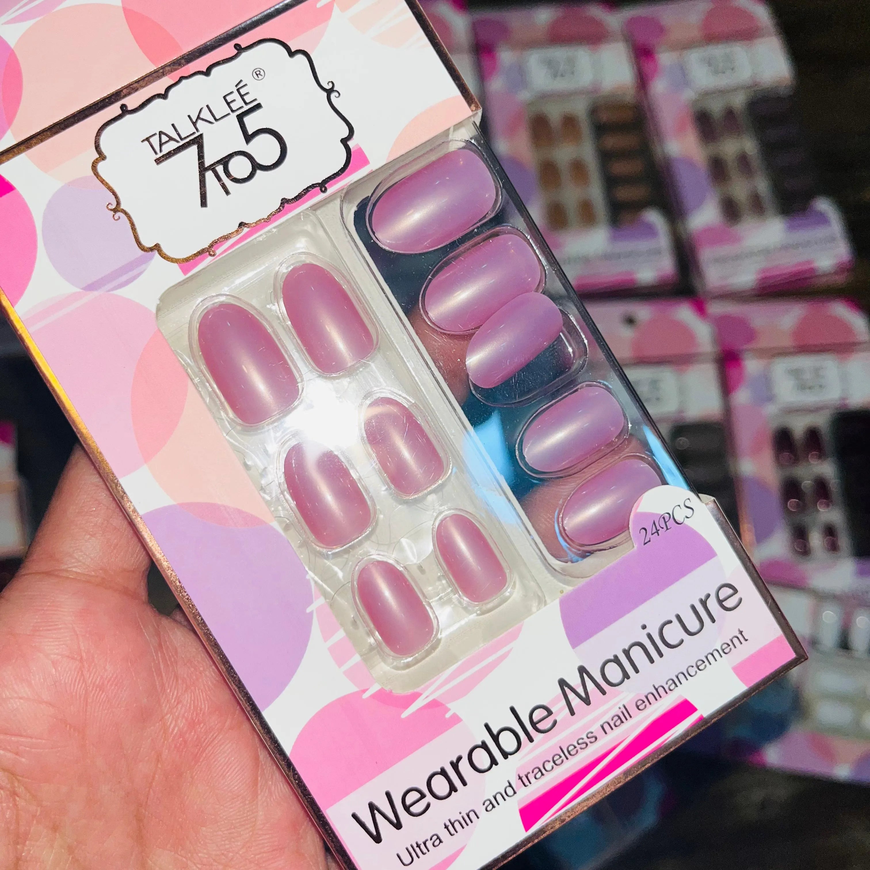 7To5 Talklee Wearable Artifical Nails With Free Stickers Talklee