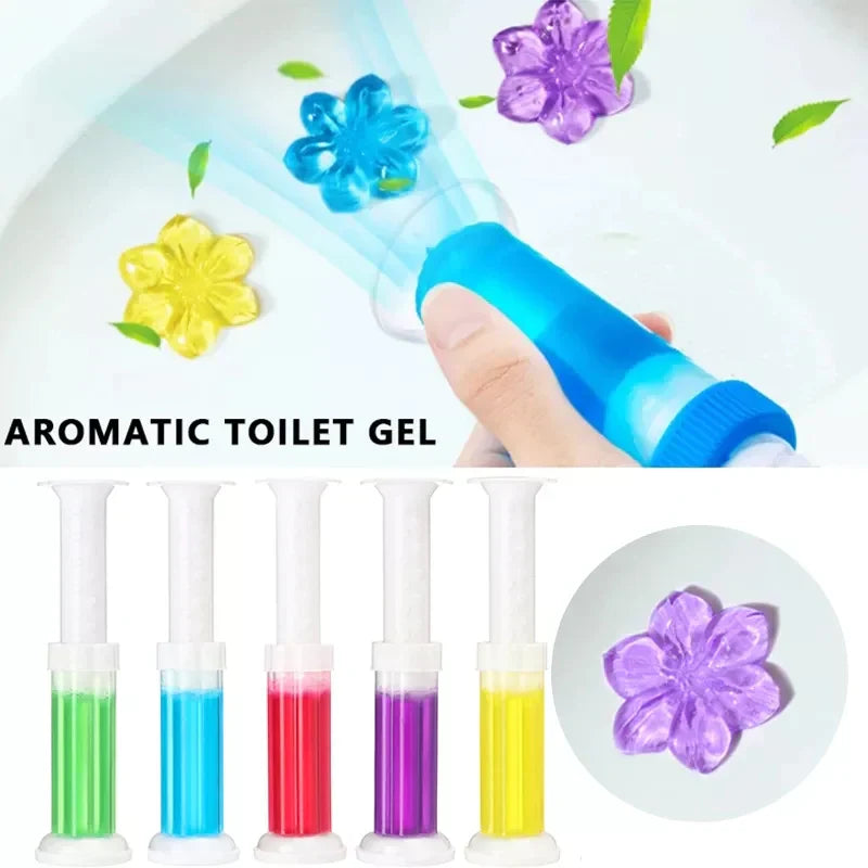 Toilet Freshener Cleaner Gel Flower Stamp Cosmia.pk