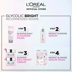 Loreal Paris Glycolic Bright Instant Glowing Serum Mask Loreal Paris