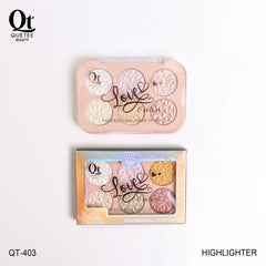 Quetee Beauty 6 Colors Highlighter Palette Quetee