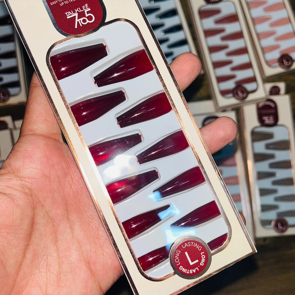 7To5 Talklee Stylish Artifical Nails With Free Stickers Talklee