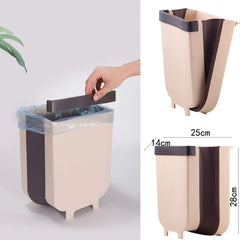 Folding Trash Bin Kitchen Cabinet Door Hanging Cosmia.pk